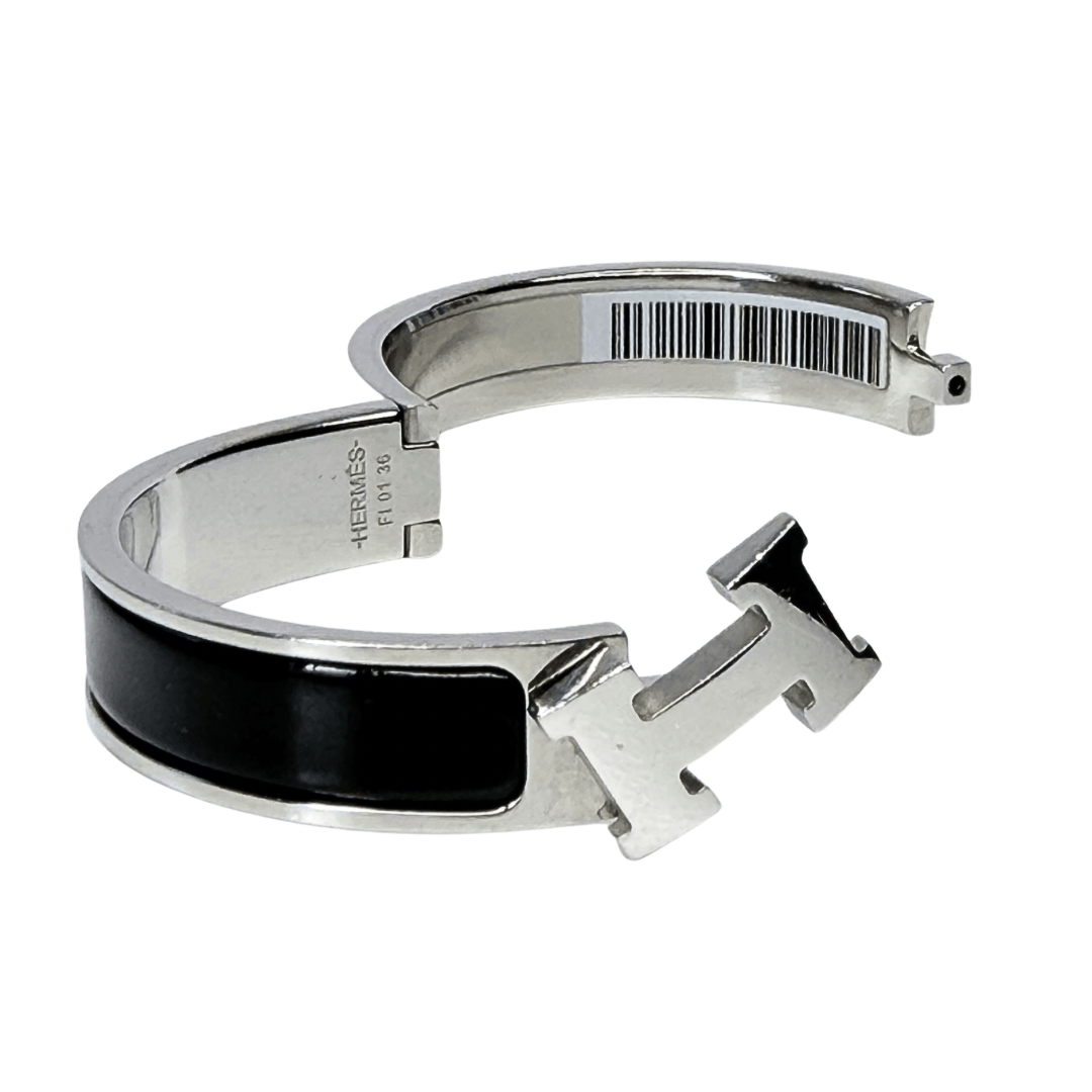 Hermes Narrow Clic H Enamel Bracelet