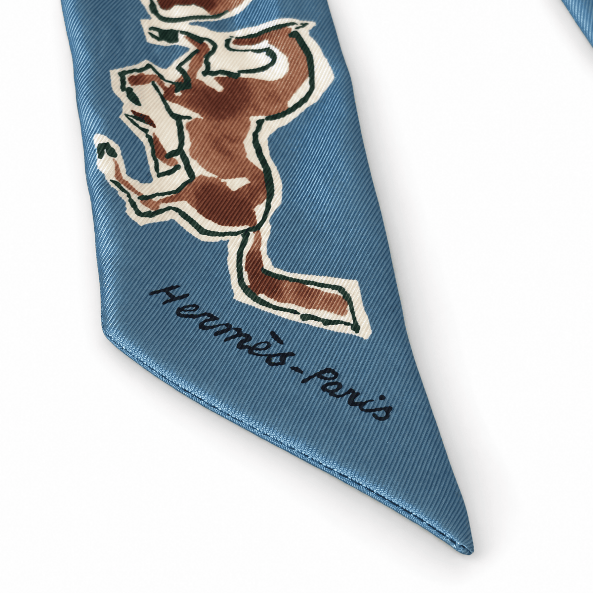 Hermes Chevaux en Liberte Horse Twilly Scarf