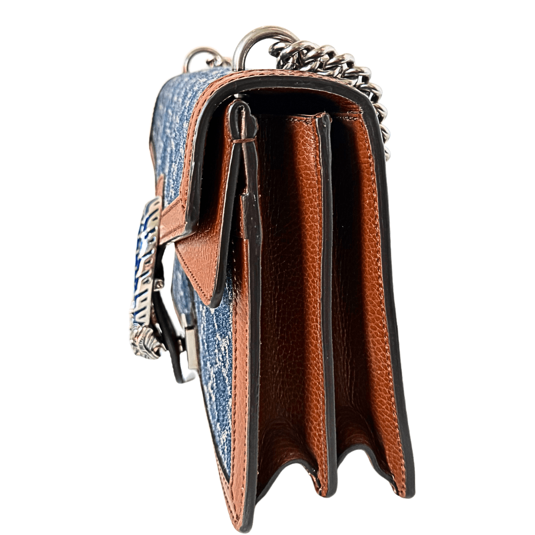 Gucci GG Denim Dionysus Shoulder Bag