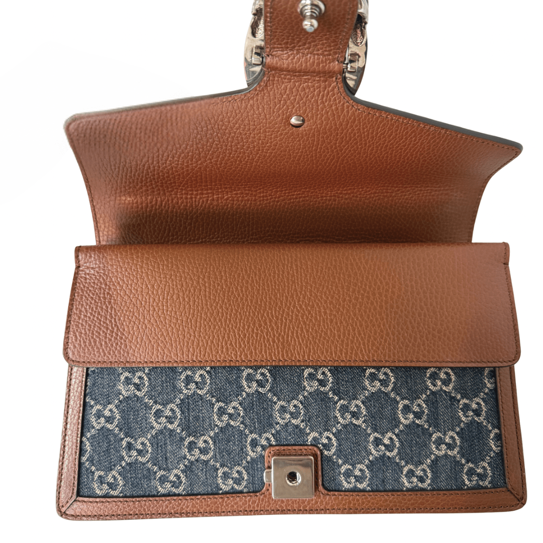 Gucci GG Denim Dionysus Shoulder Bag