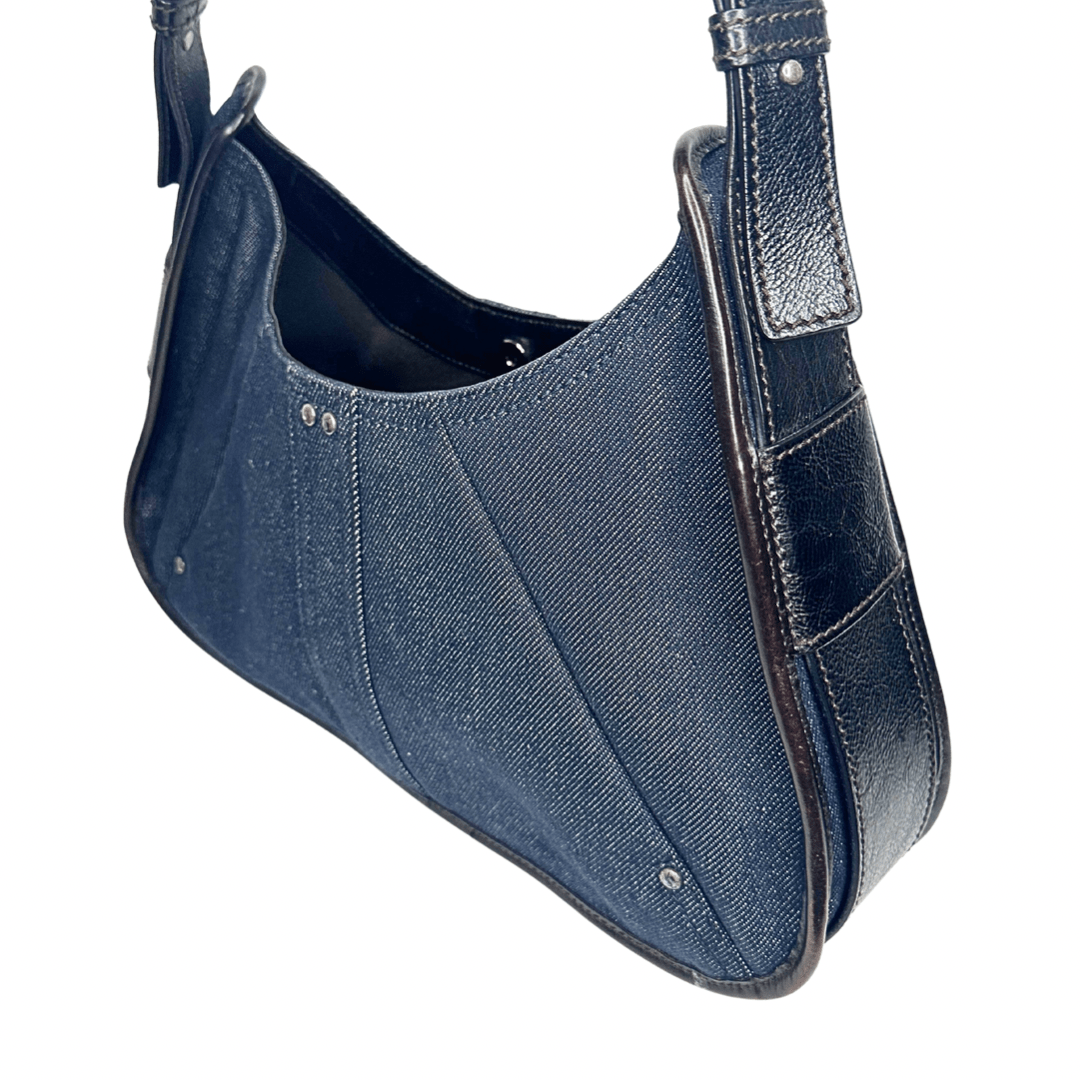 Saint Laurent Blue Denim Mombasa Shoulder Bag