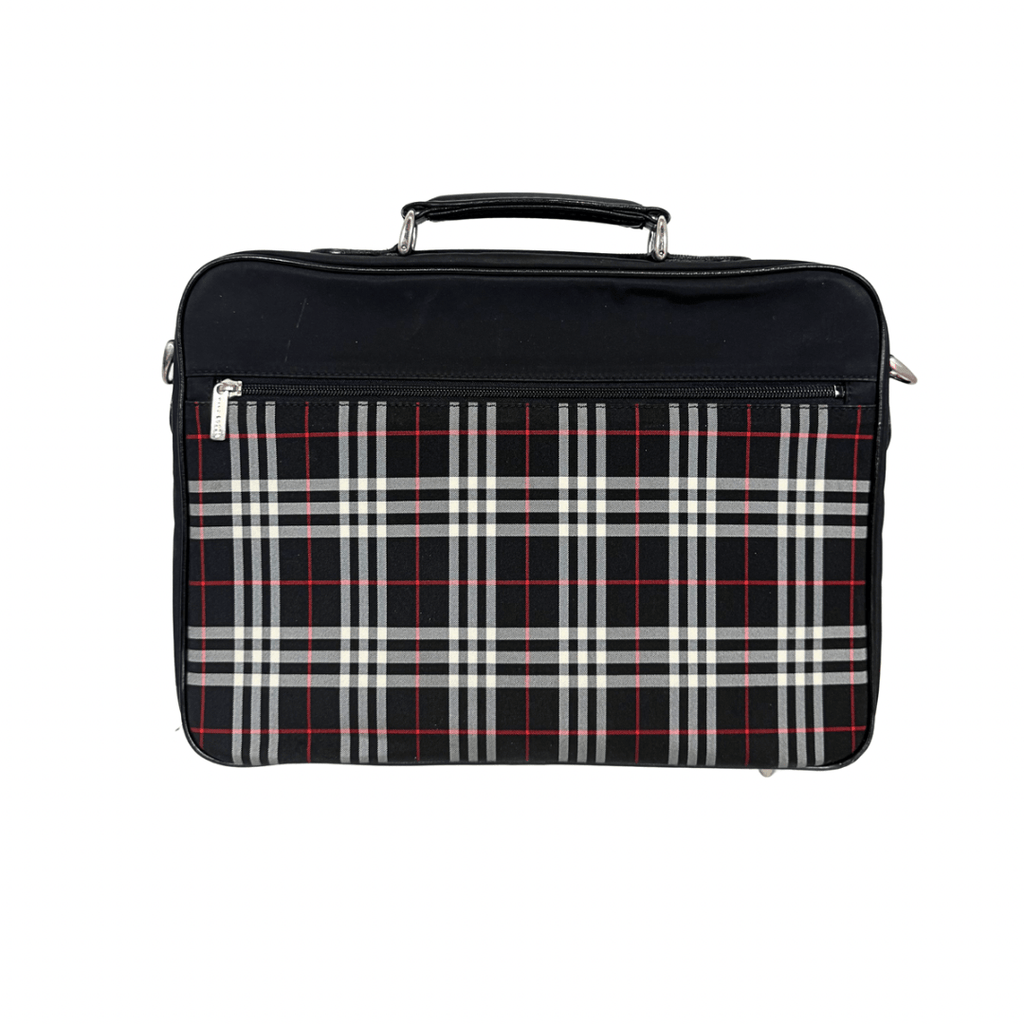 Burberry House Check Laptop Bag w/ Strap