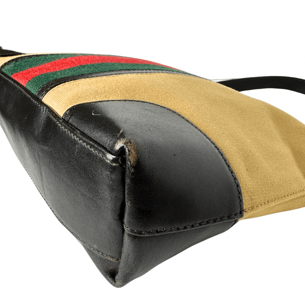 Gucci Canvas Sherry Shoulder Bag