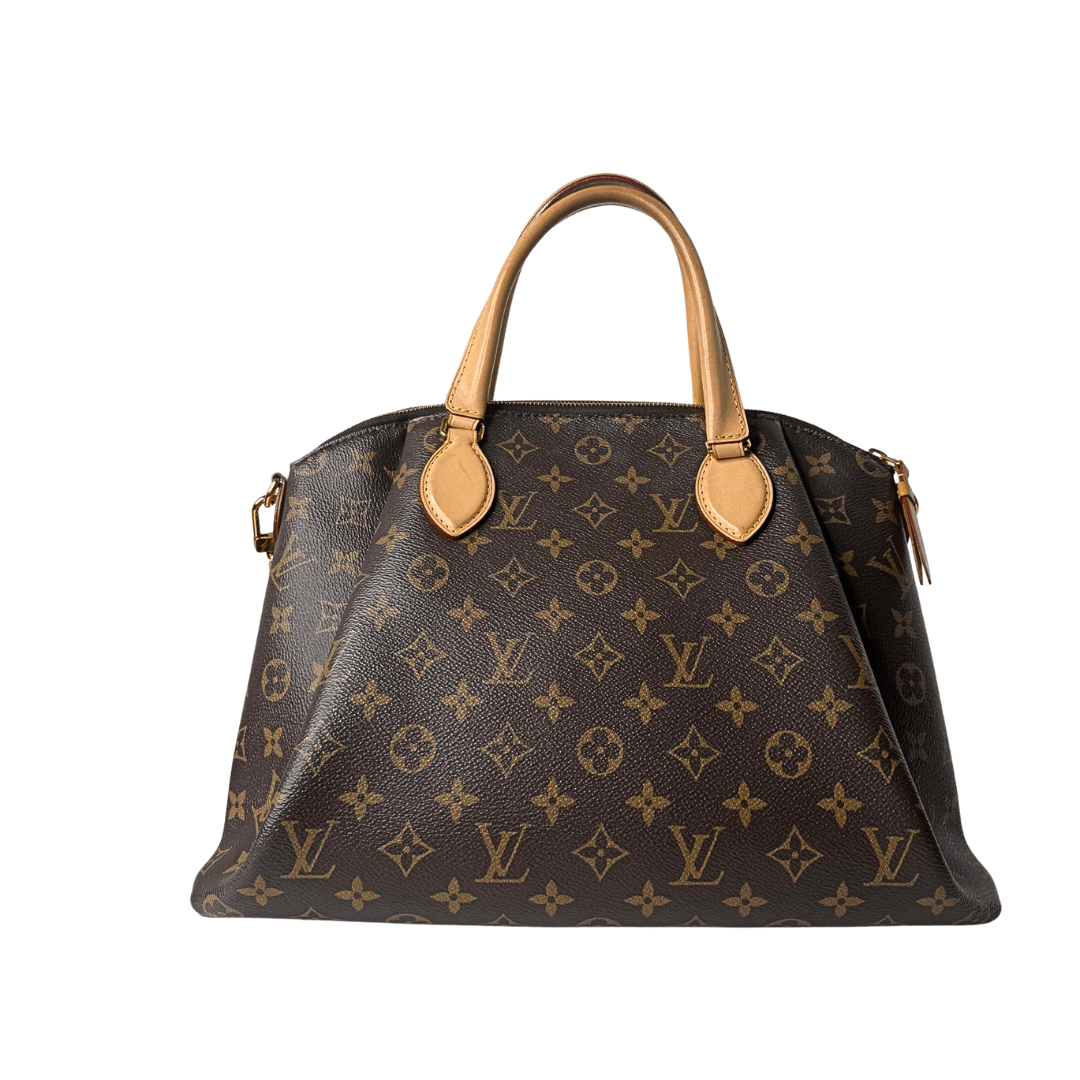 Louis Vuitton Monogram Rivoli Top Handle Bag w/ Strap