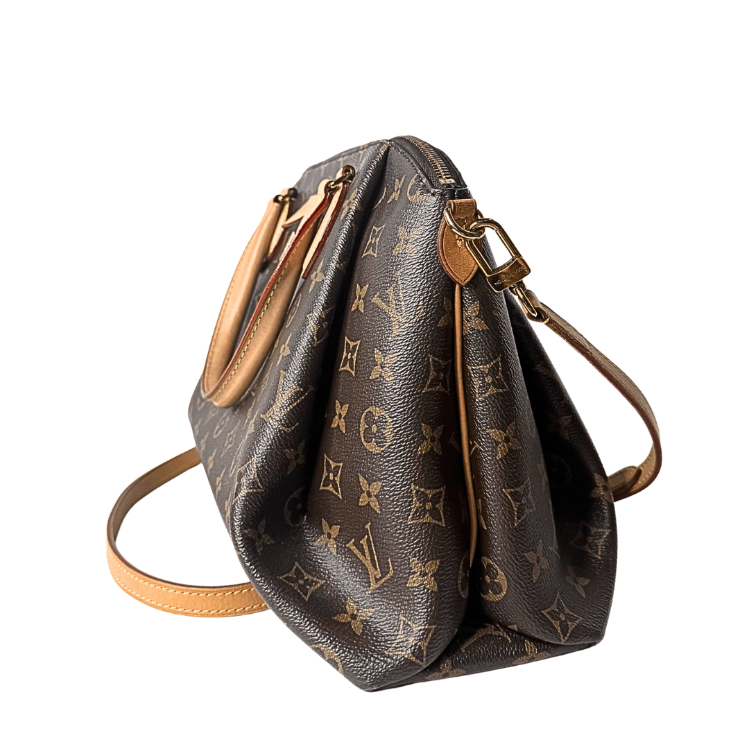 Louis Vuitton Monogram Rivoli Top Handle Bag w/ Strap