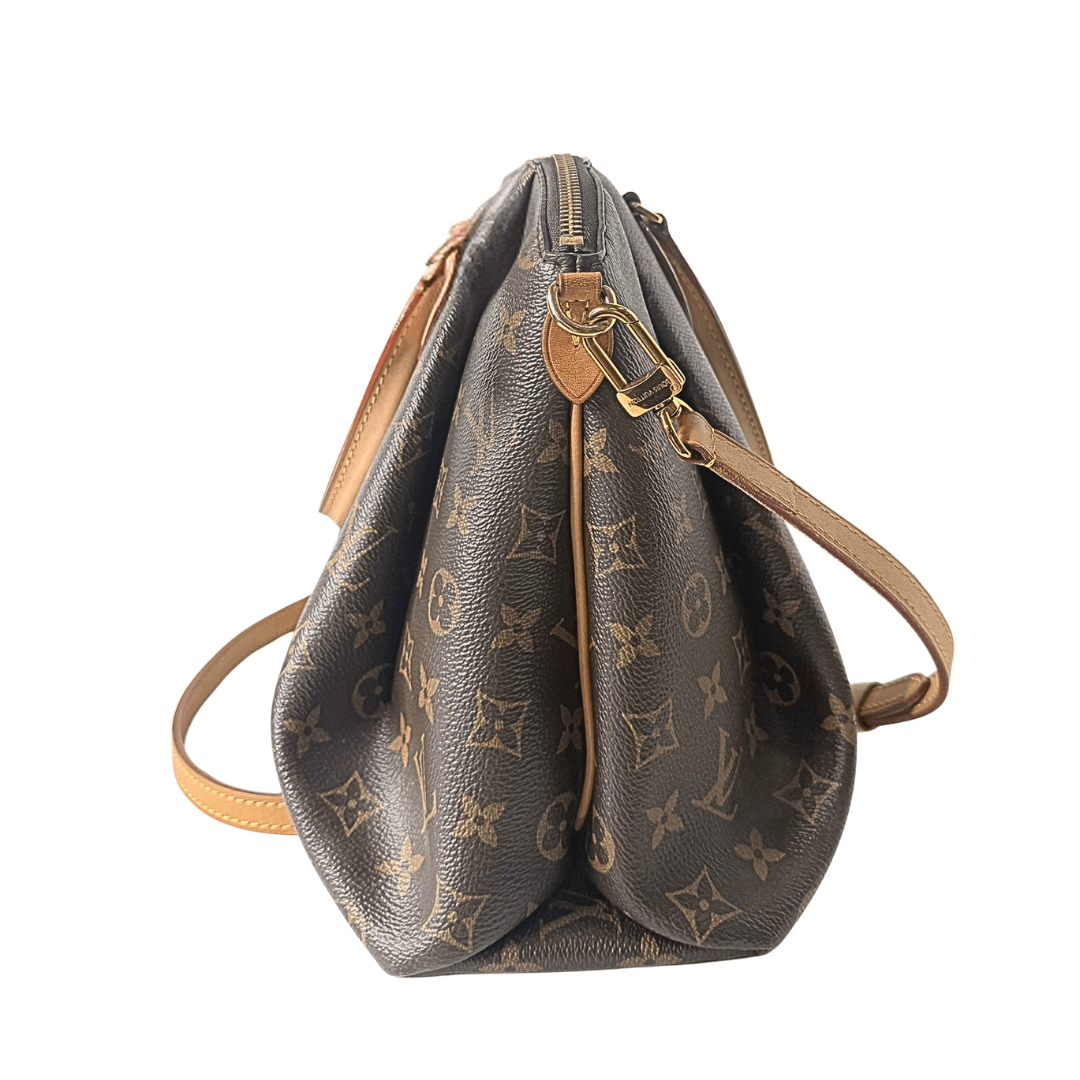 Louis Vuitton Monogram Rivoli Top Handle Bag w/ Strap