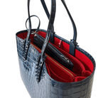 Christian Louboutin Croc Embossed Leather Tote