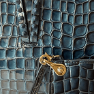 Christian Louboutin Croc Embossed Leather Tote