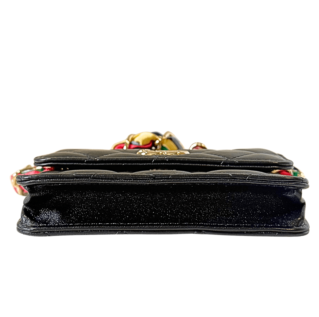 Chanel Ribbon Leather Flap Belt Bag