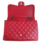 Chanel Red Caviar Quilted Double Flap