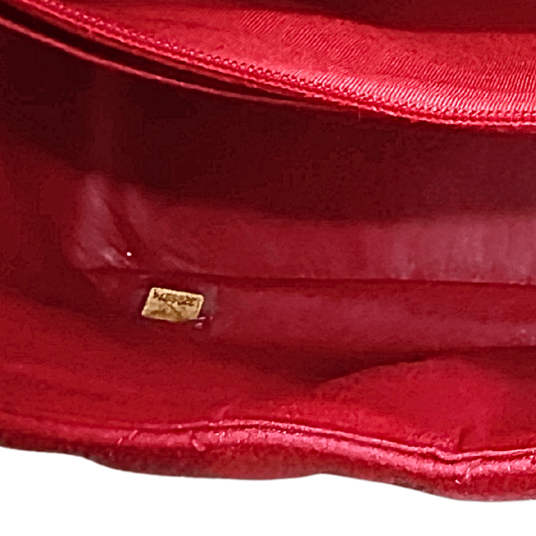 Chanel Red Caviar Quilted Double Flap