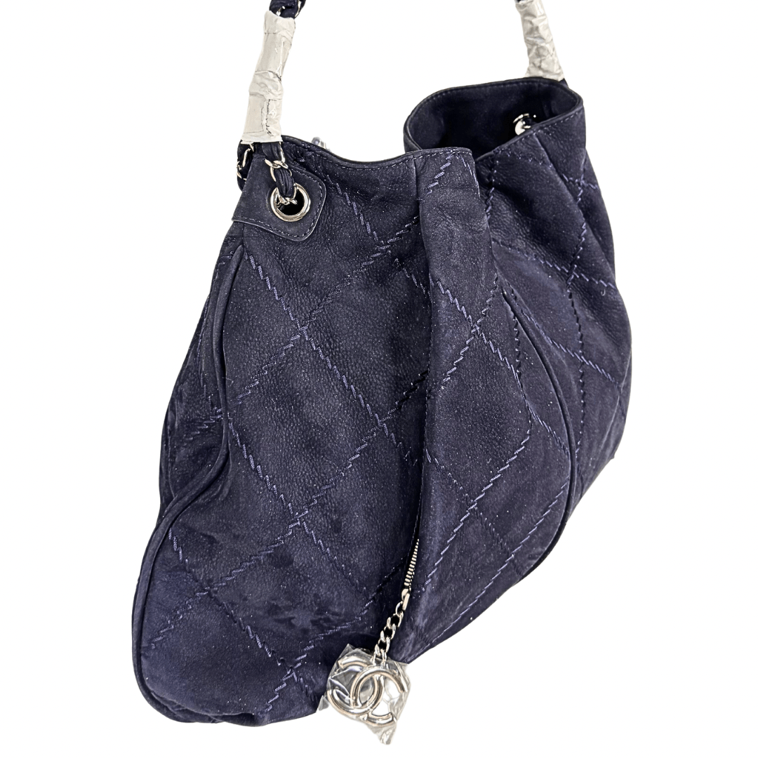 Chanel Quilted Leather Paris-Bombay Darjeeling Hobo Bag