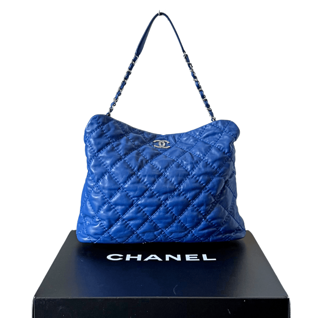 Chanel Quilted Calfskin French Riviera Hobo Bag