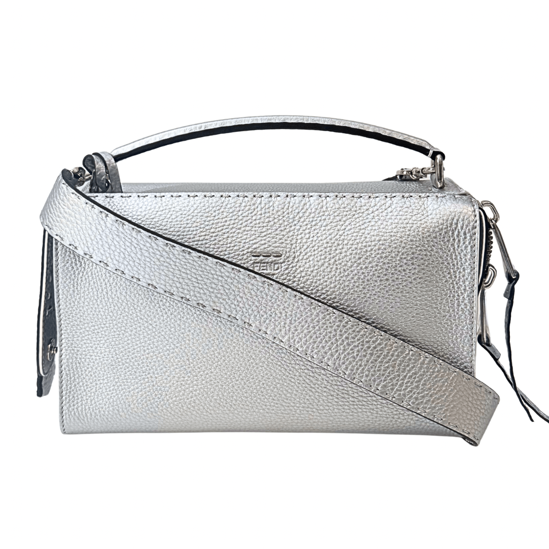 Fendi Selleria Leather Lei Boston Bag