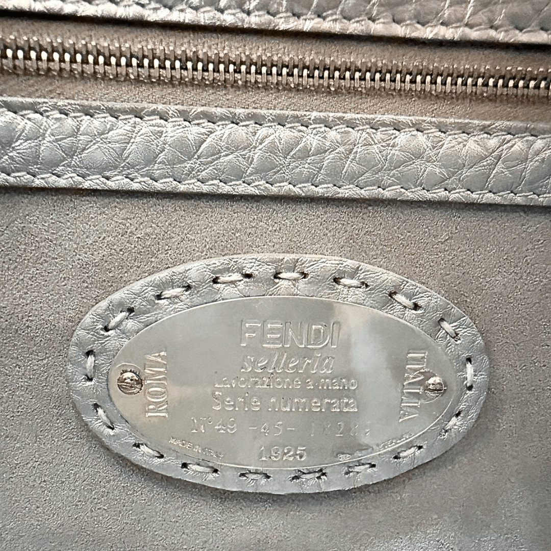 Fendi Selleria Leather Lei Boston Bag