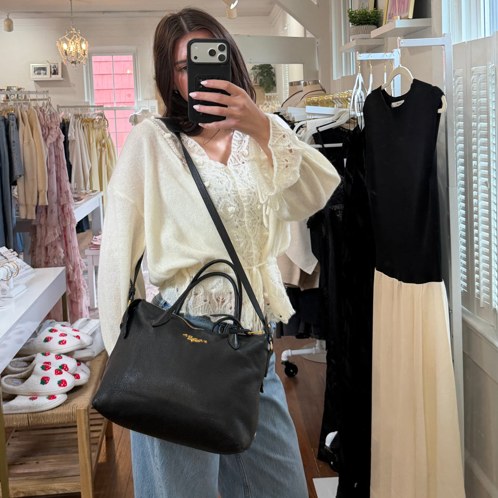 Prada Vitello Daino Small Dual Strap Zip Tote