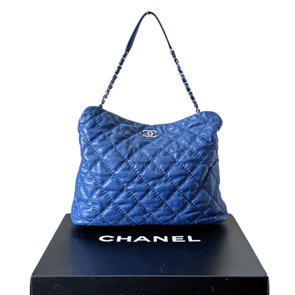 Chanel Quilted Calfskin French Riviera Hobo Bag