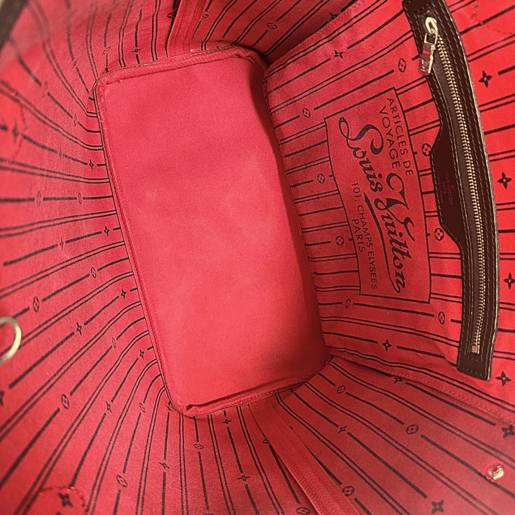 Louis Vuitton Damier Ebene Neverfull MM Tote