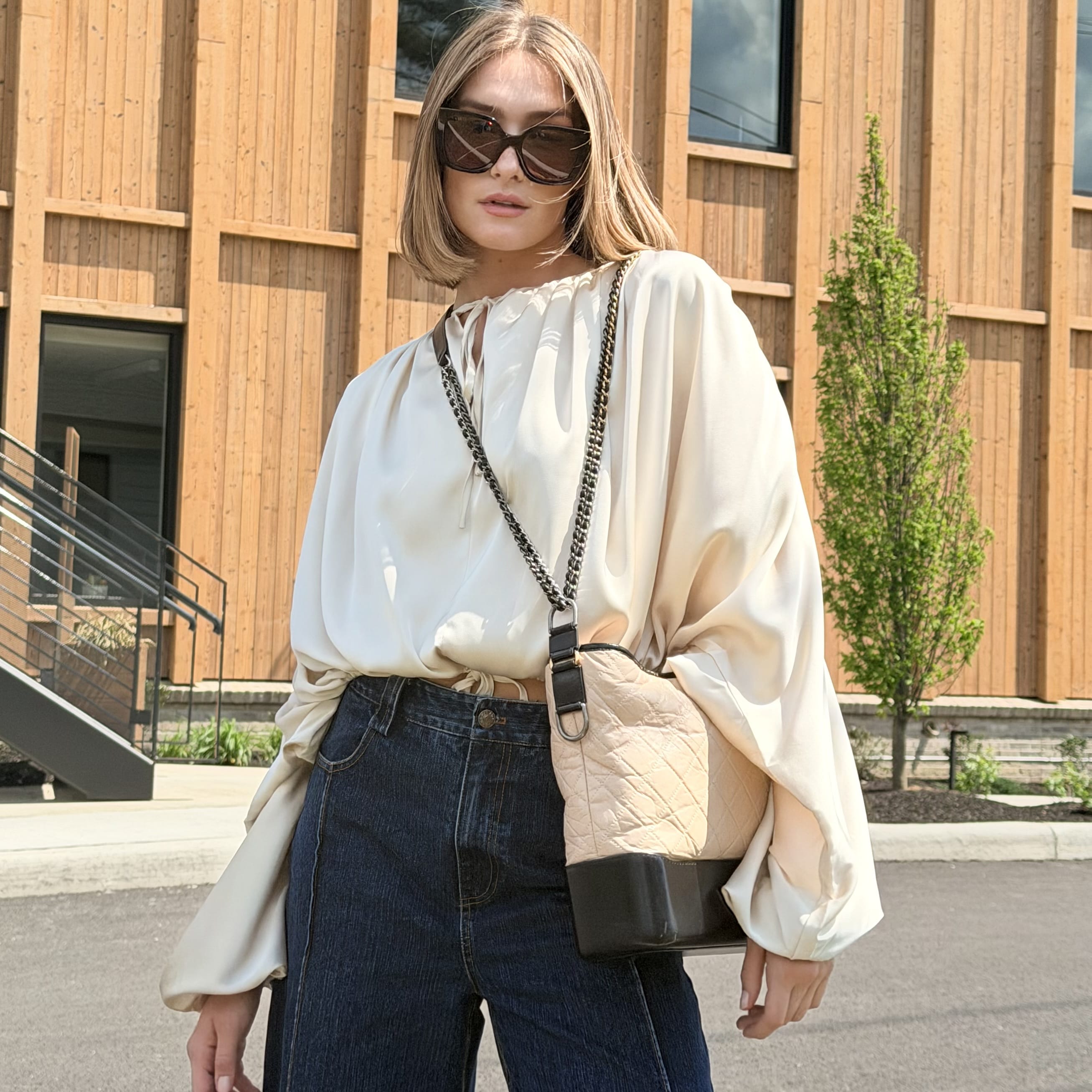 Chanel Gabrielle Quilted Hobo Shoulder Crossbody Bag