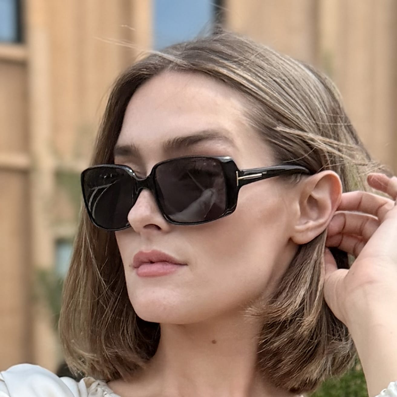 Tom Ford Black Square Women’s Sunglasses