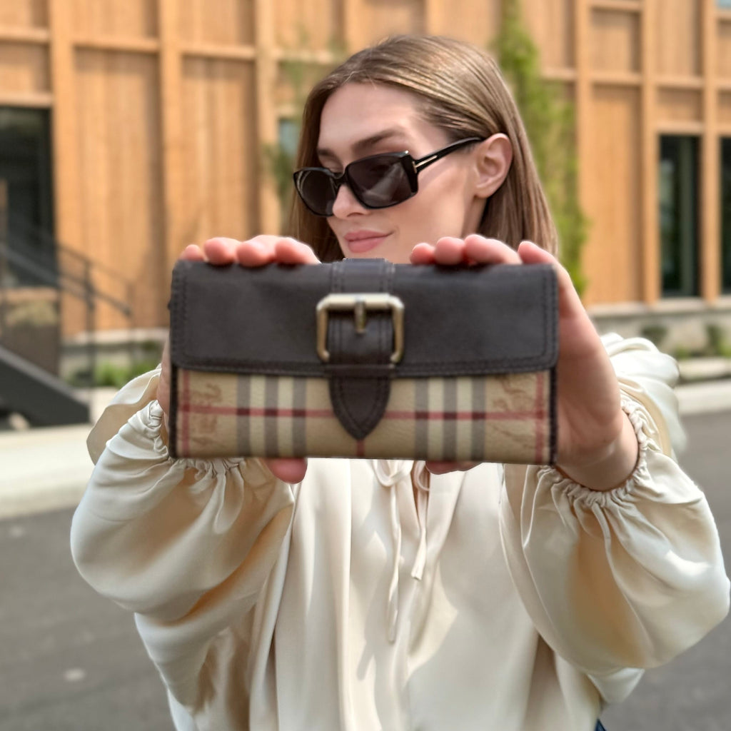 Burberry Haymarket Check Wallet