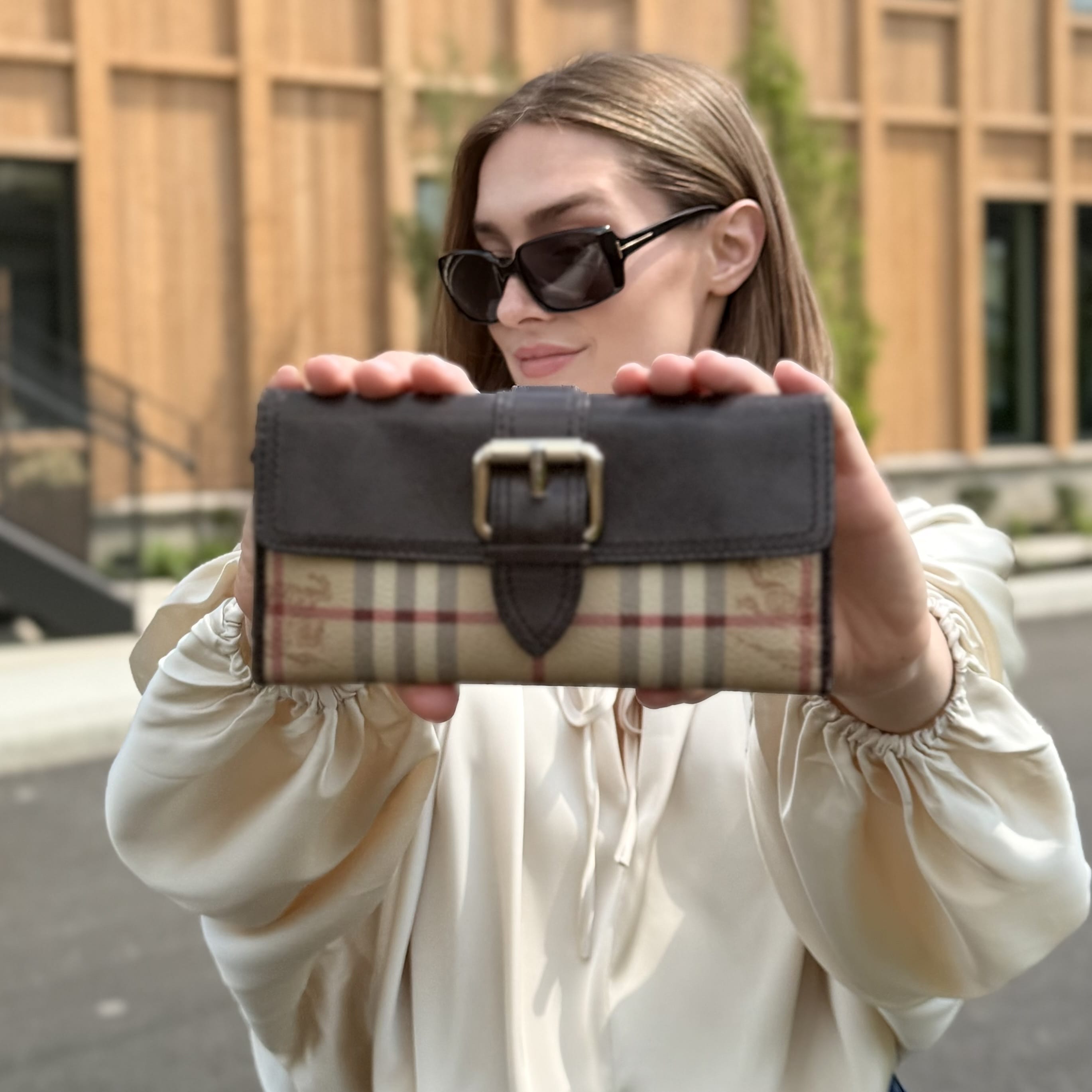 Burberry Haymarket Check Wallet