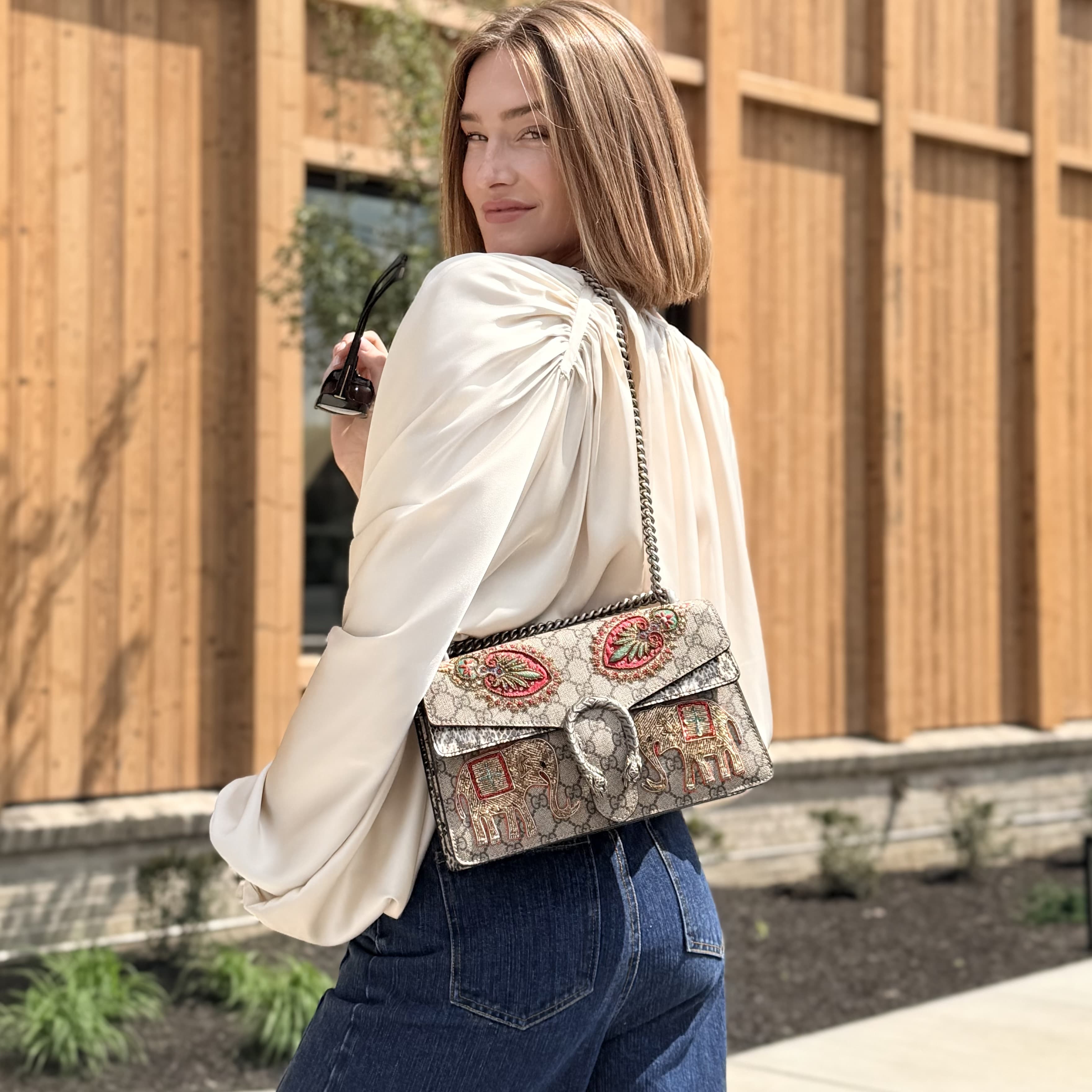 Gucci GG Supreme Elephant Dionysus Bag