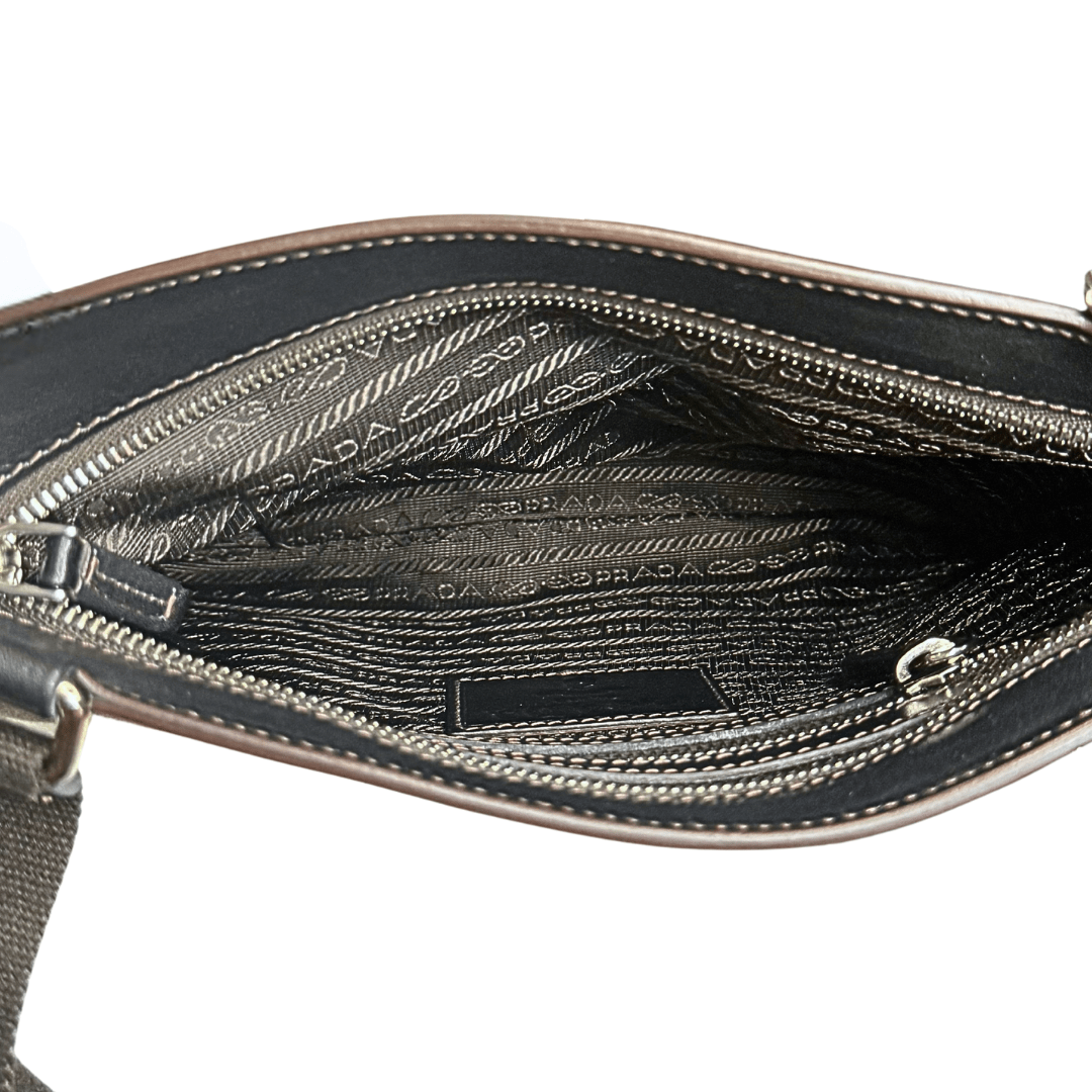 Prada Canapa Canvas Messenger
