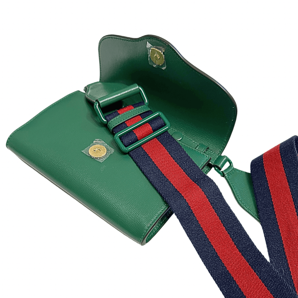 Gucci Matelasse Mini Horsebit Bag w/ Web Strap