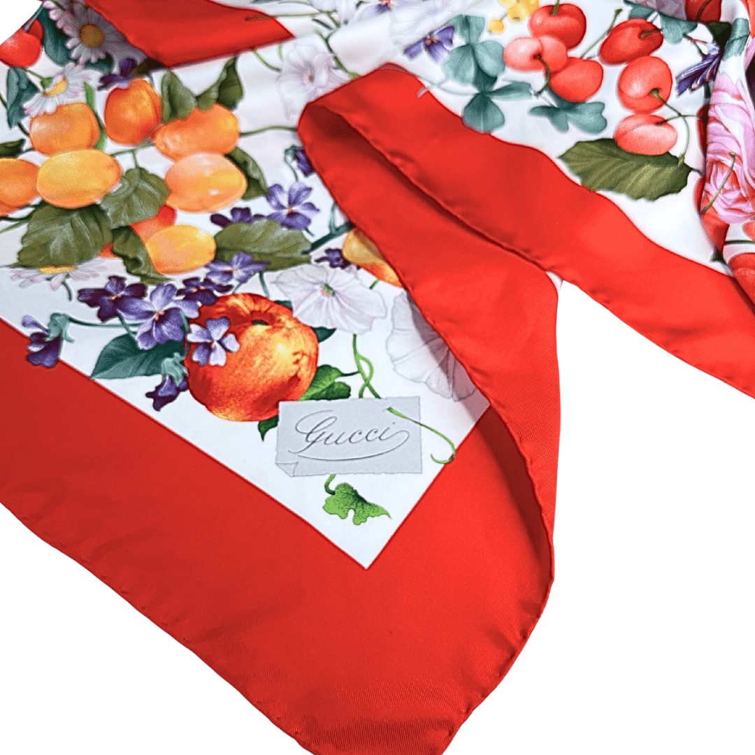 Gucci Silk Floral Scarf