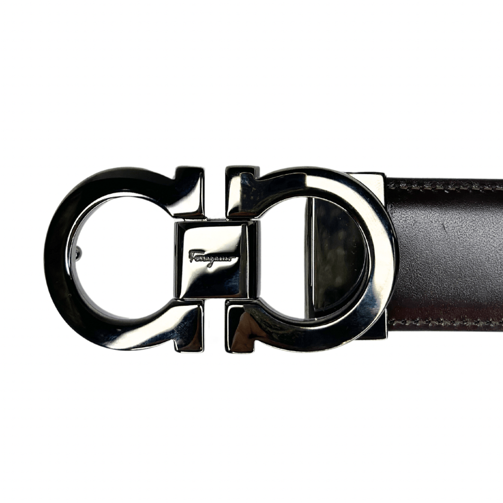 Ferragamo Leather Reversible Gancini Belt