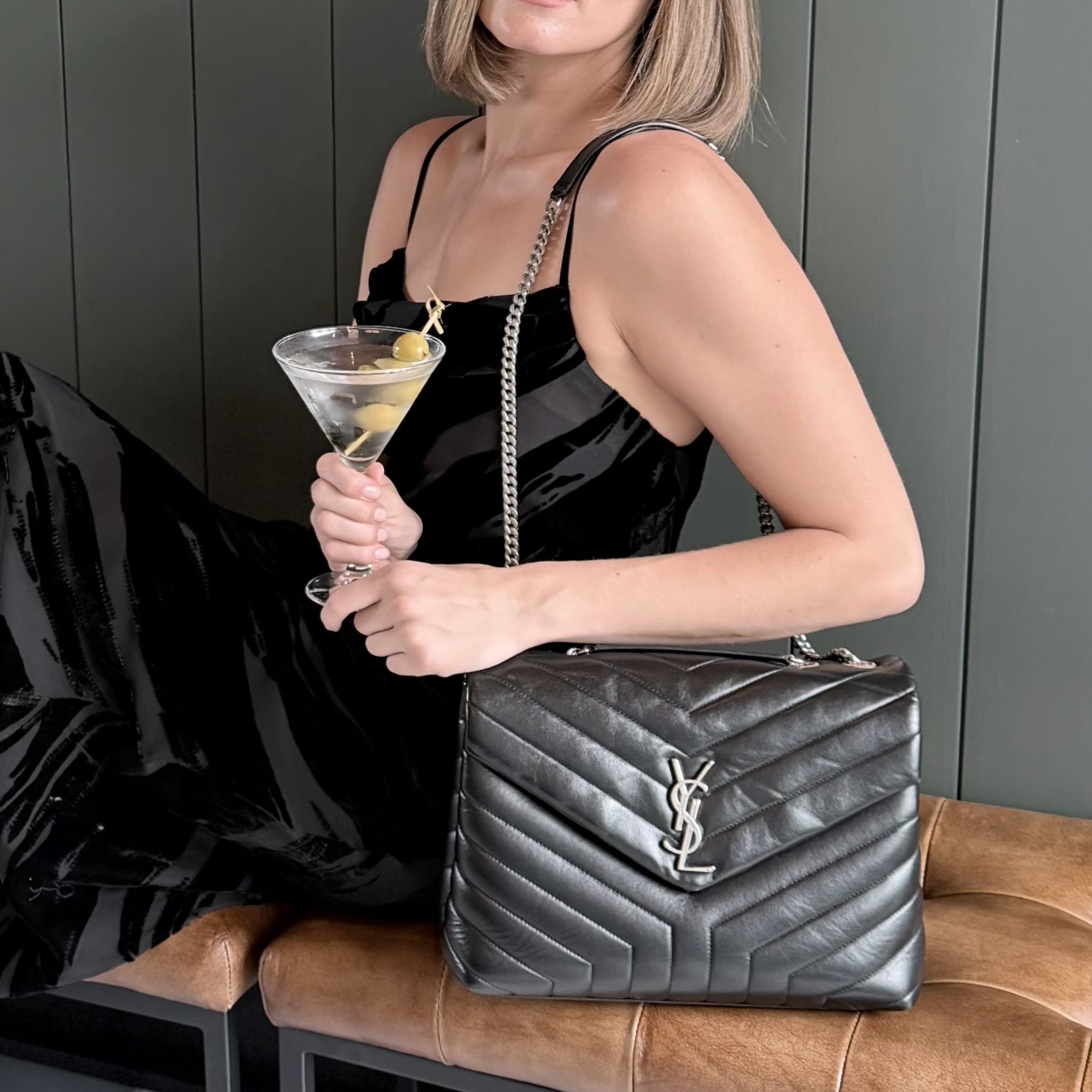 Saint Laurent Medium Matelasse LouLou Shoulder Bag