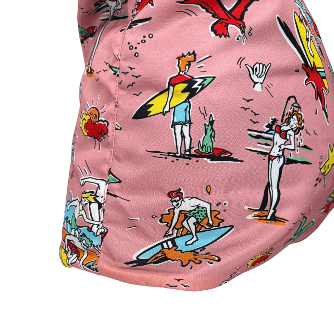 Prada Stampato Tessuto Surf Print Tote