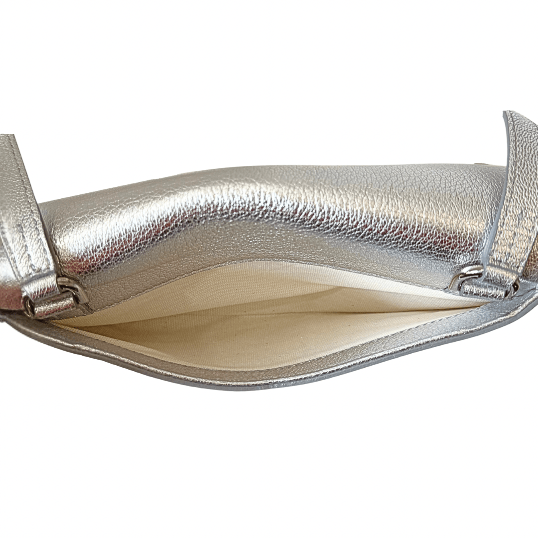 Givenchy Silver Duetto Leather Crossbody