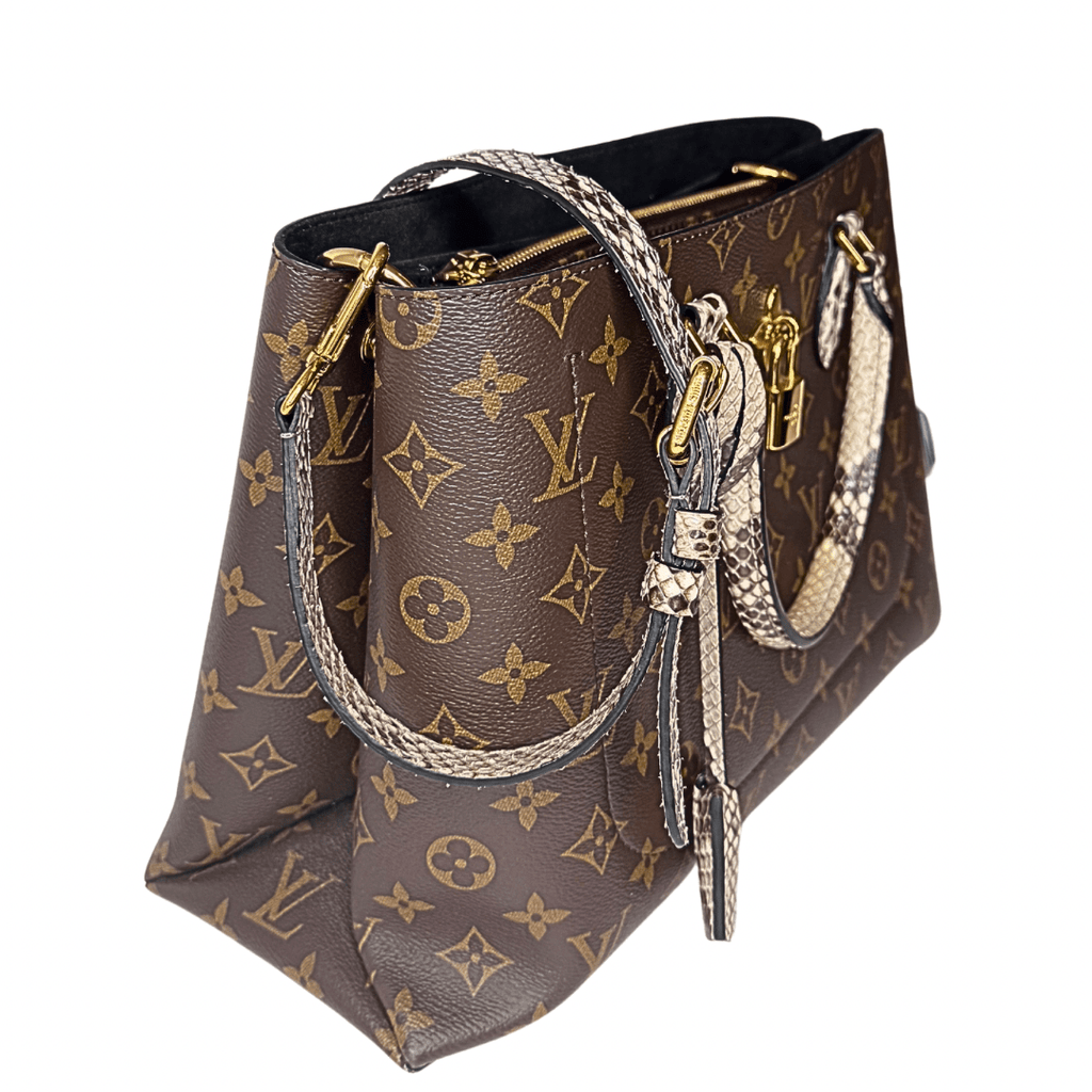 Louis Vuitton Monogram Python Flower Tote