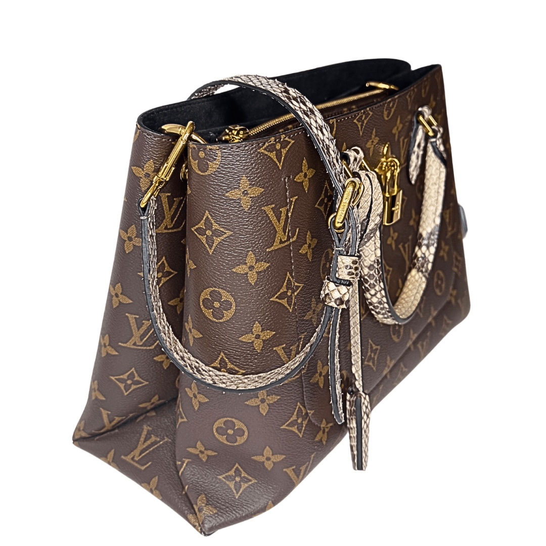 Louis Vuitton Monogram Python Flower Tote