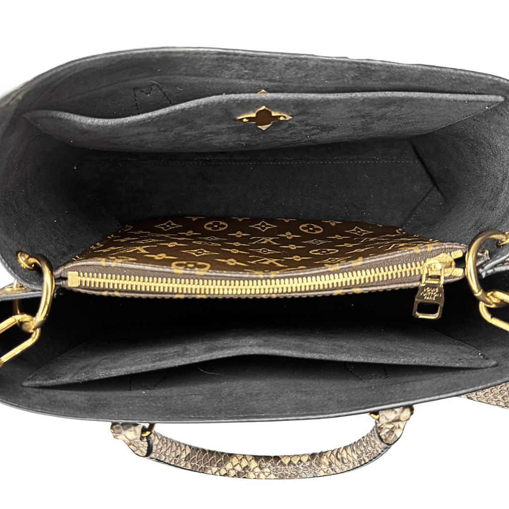 Louis Vuitton Monogram Python Flower Tote