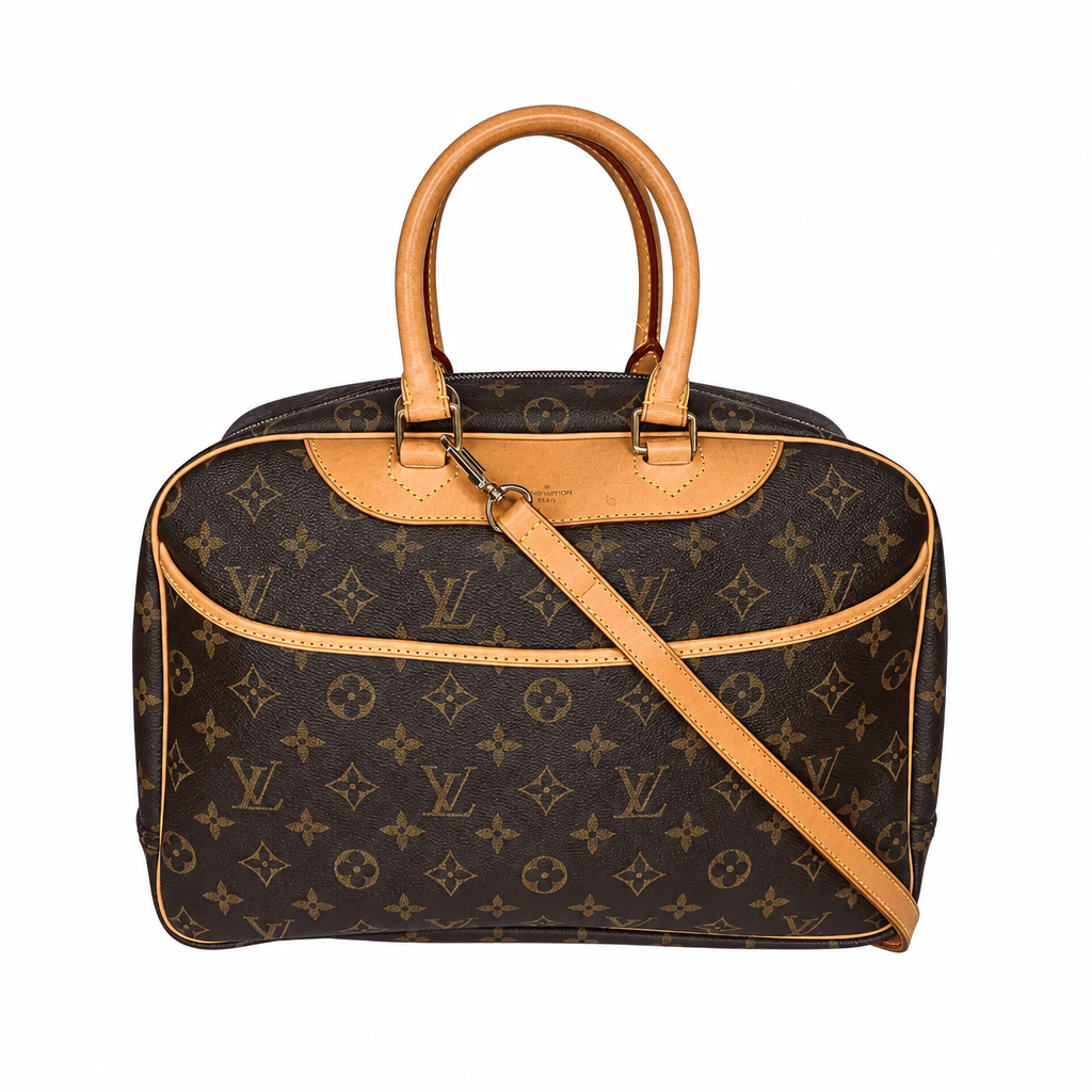 Louis Vuitton Monogram Deauville GM Bag w/ Strap
