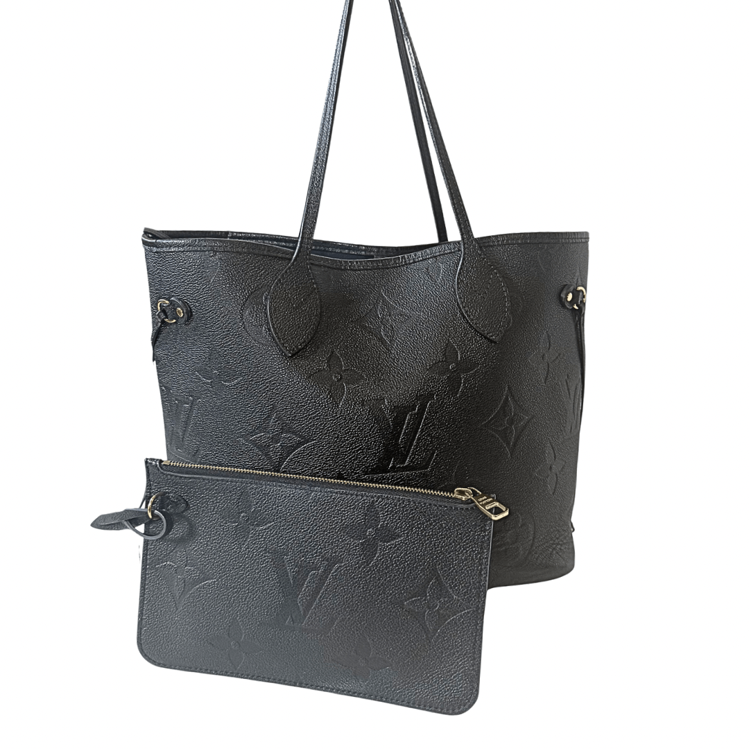 Louis Vuitton Giant Monogram Empreinte Neverfull MM w/Pouch