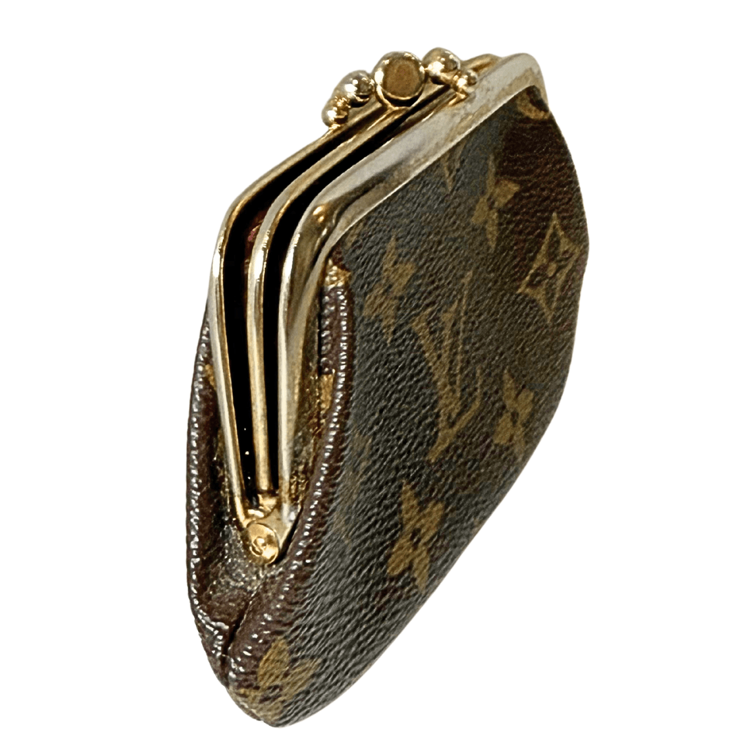 Louis Vuitton Monogram Vintage Kiss Lock Pouch