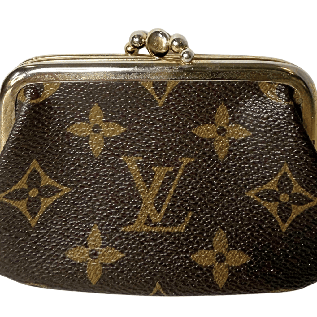 Louis Vuitton Monogram Vintage Kiss Lock Pouch