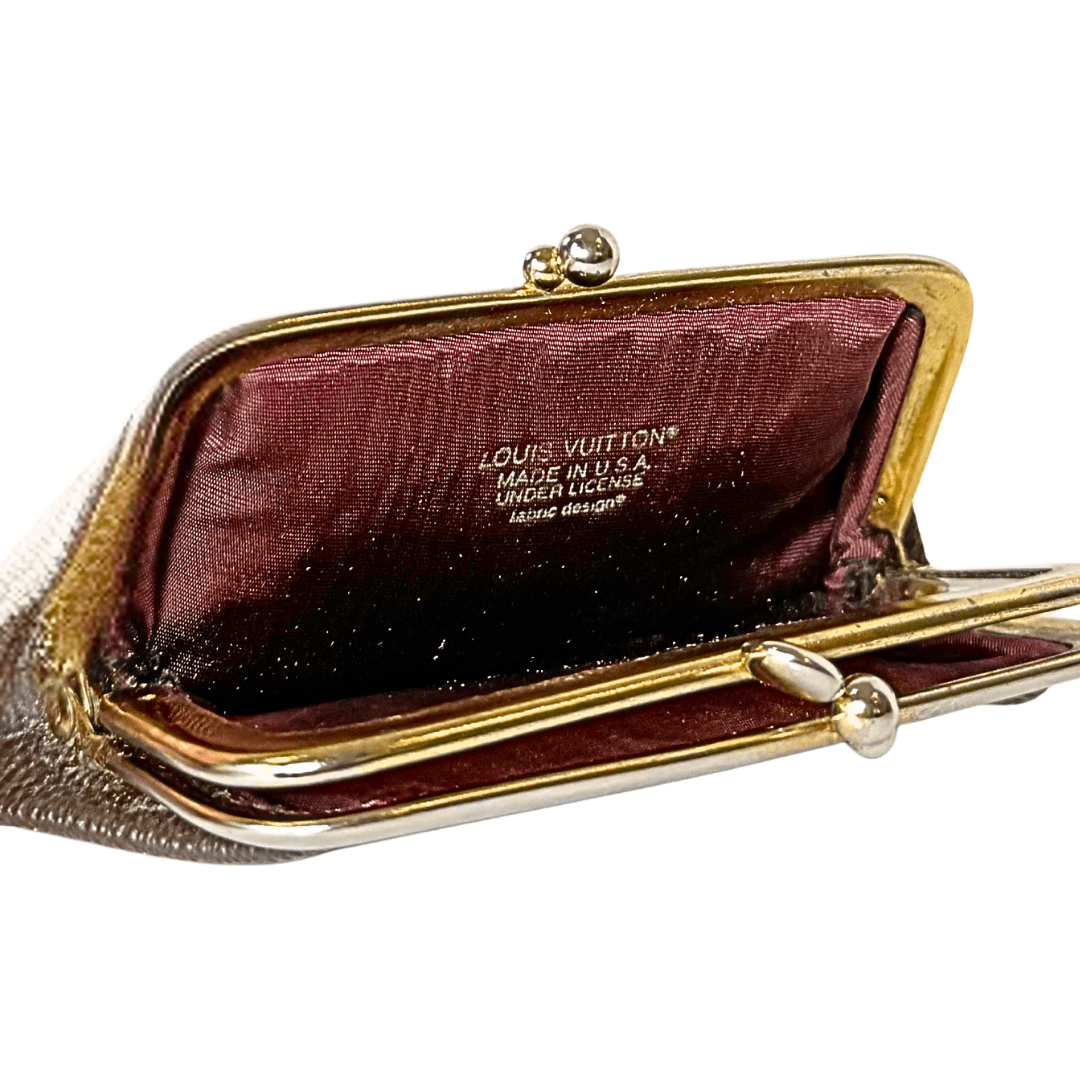 Louis Vuitton Monogram Vintage Kiss Lock Pouch