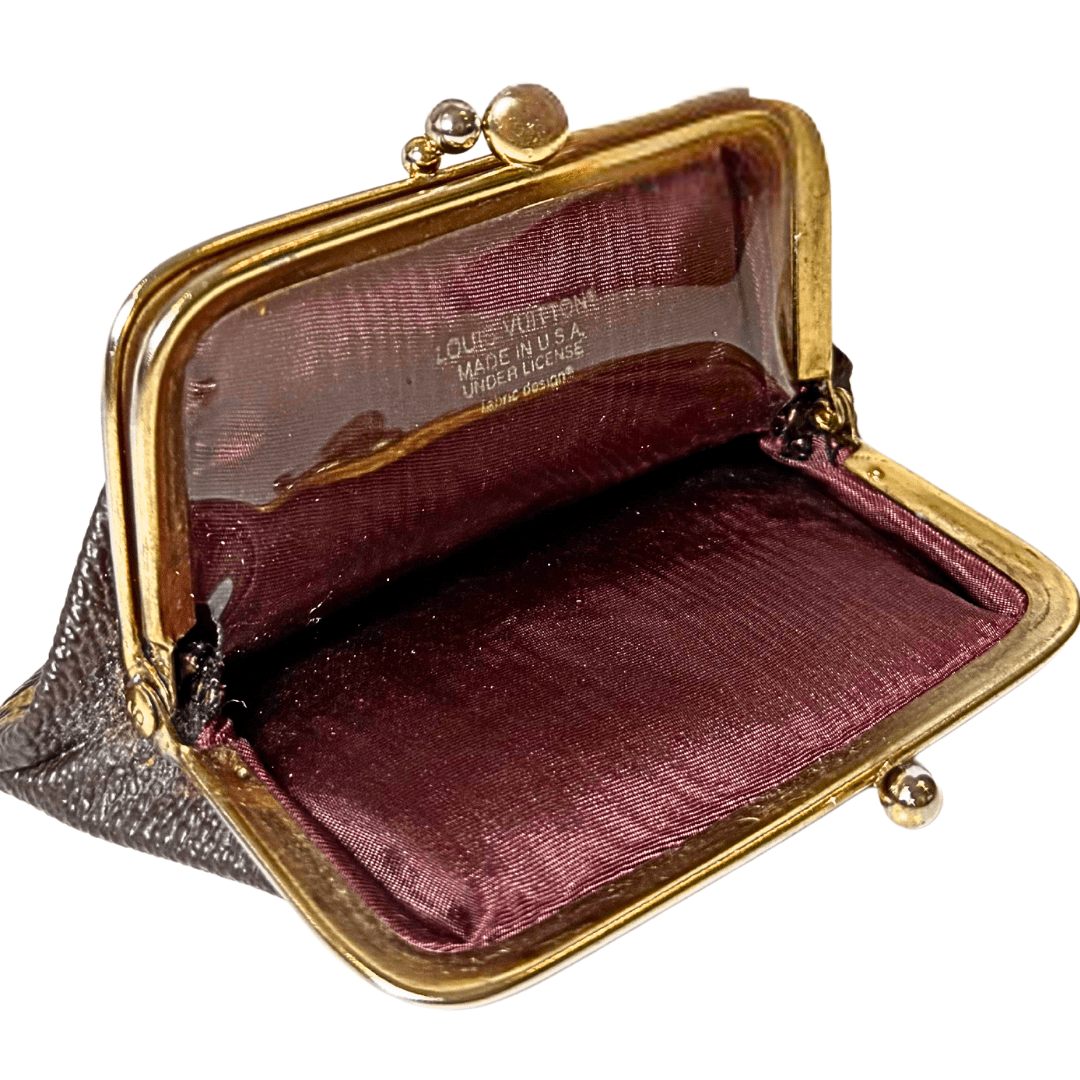 Louis Vuitton Monogram Vintage Kiss Lock Pouch