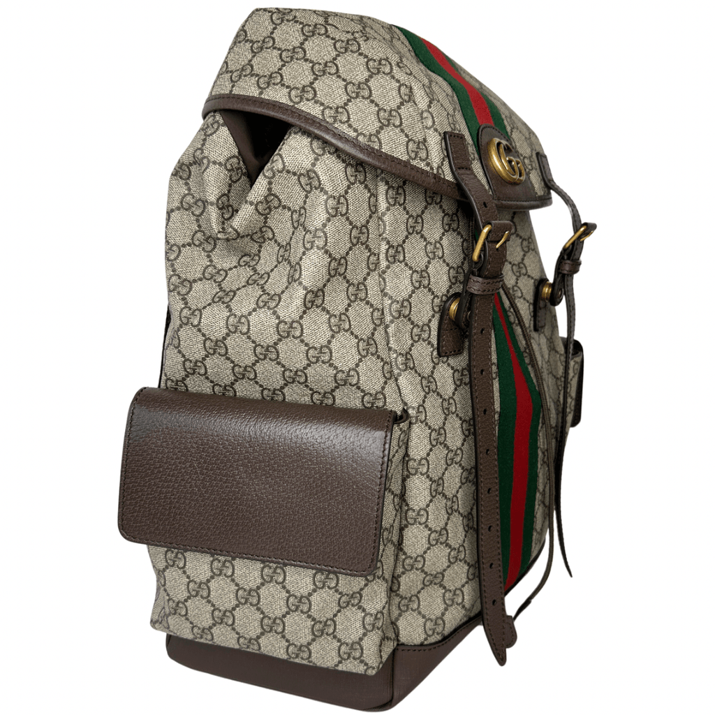 Gucci GG Supreme Medium Ophidia Backpack