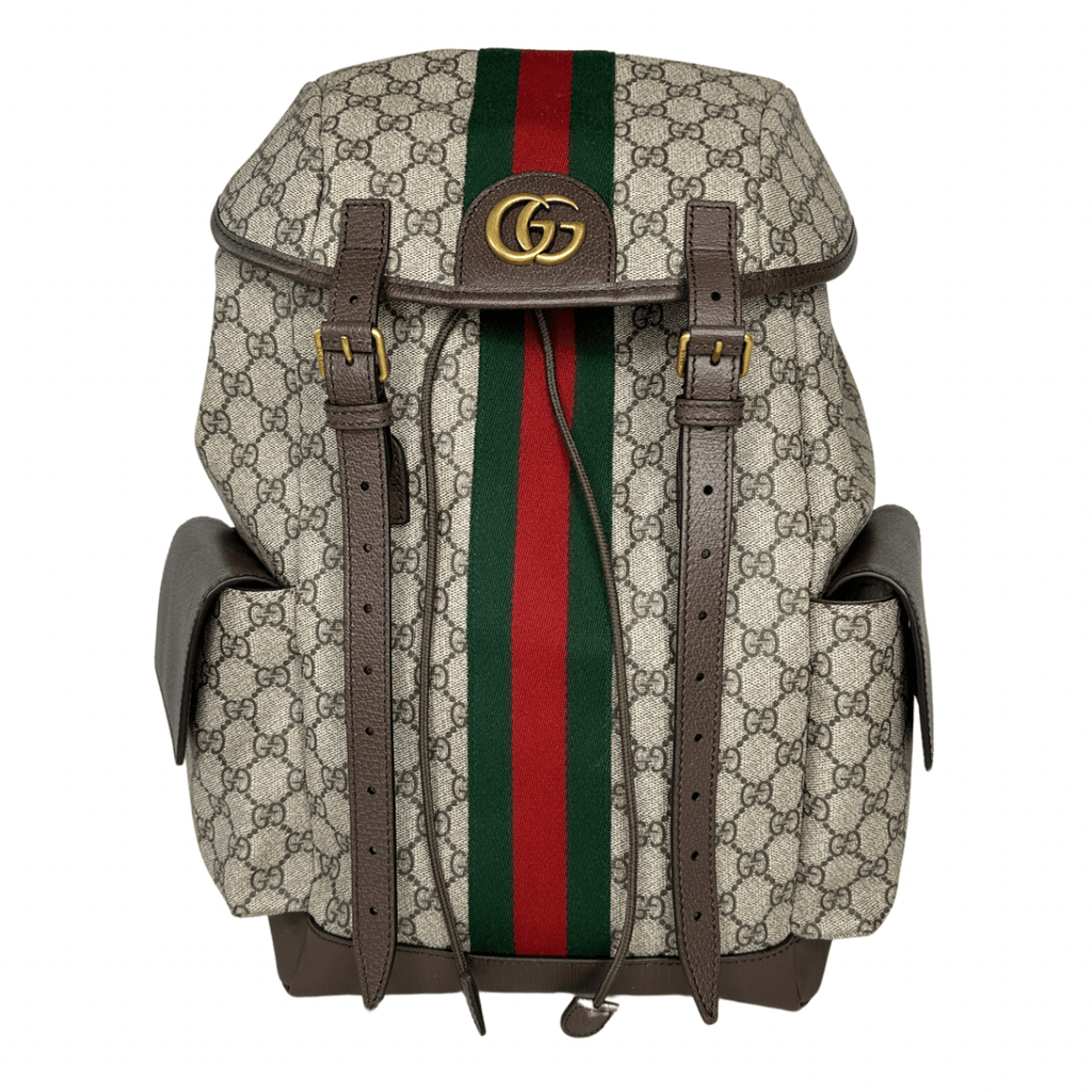 Gucci GG Supreme Medium Ophidia Backpack