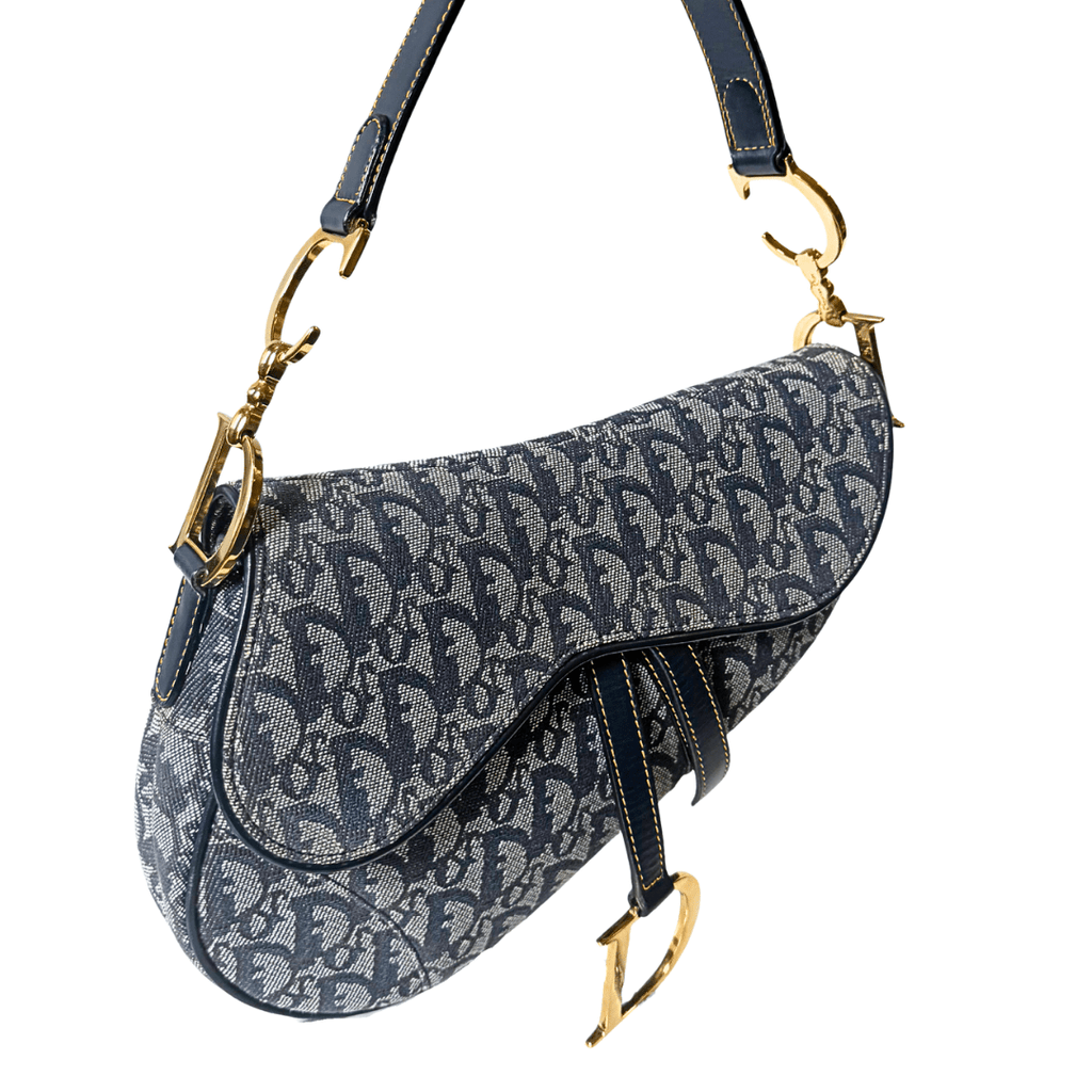 Christian Dior Oblique Jacquard Saddle Bag