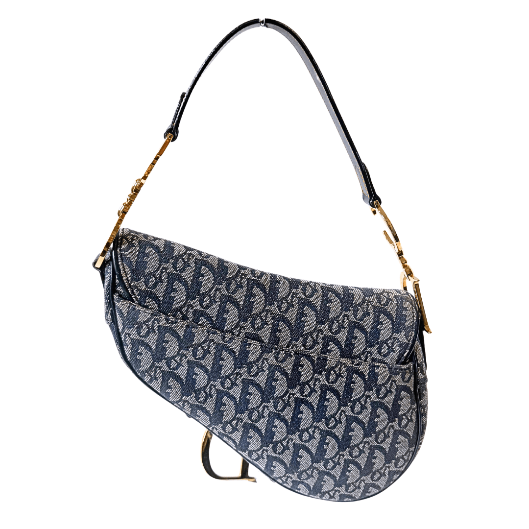 Christian Dior Oblique Jacquard Saddle Bag