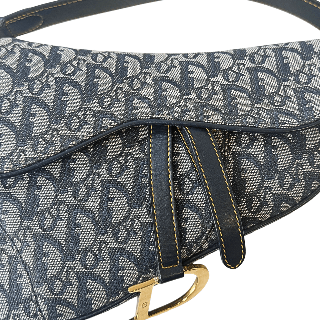 Christian Dior Oblique Jacquard Saddle Bag