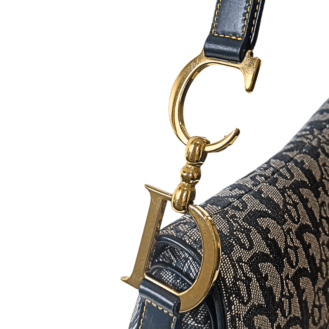 Christian Dior Oblique Jacquard Saddle Bag