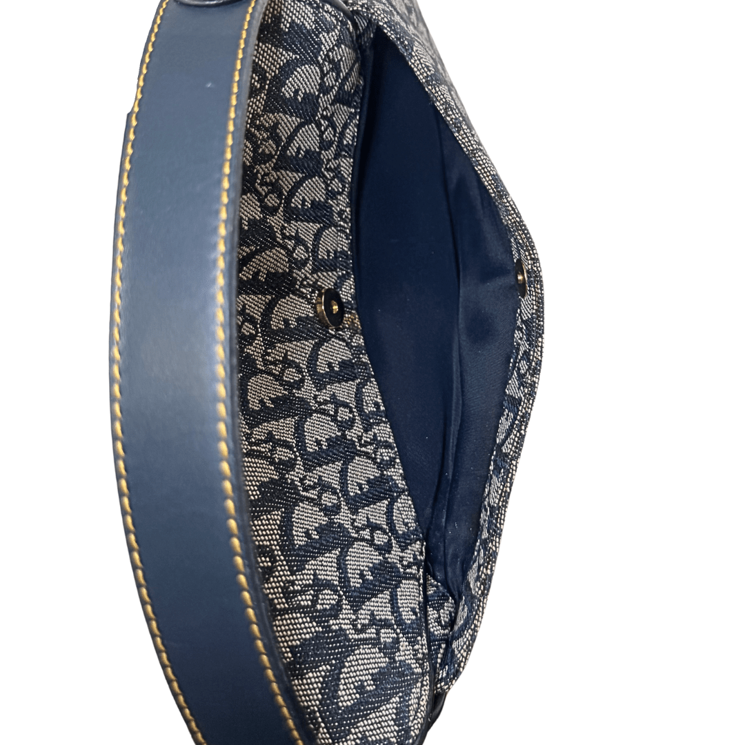 Christian Dior Oblique Jacquard Saddle Bag